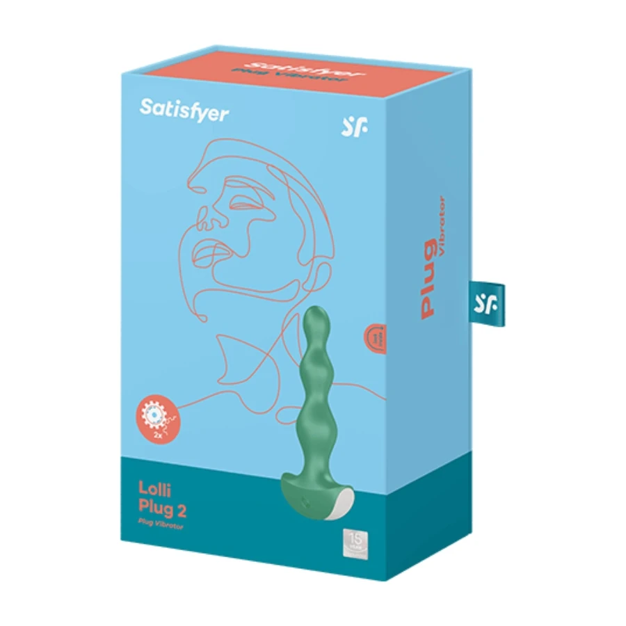SATISFYER - VIBRATORE LOLLI PLUG 2 GRIGIO